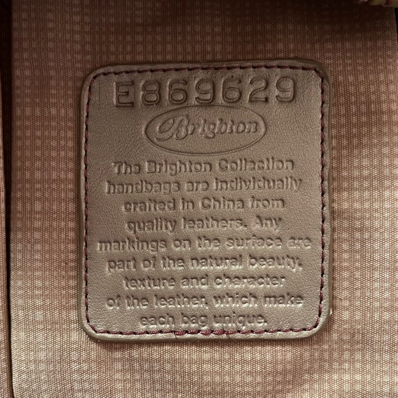 Brighton Tweed Pink and Cream Shoulder Bag with Floral Accent - Picture 7 of 7